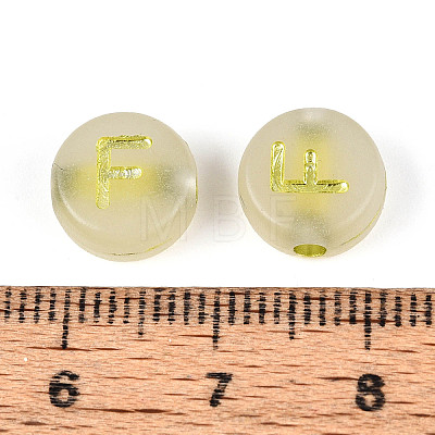Luminous Frosted Acrylic Beads FACR-T008-02F-1