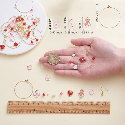 DIY Valentine's Theme Earrings Making Kit DIY-SZ0009-33-1