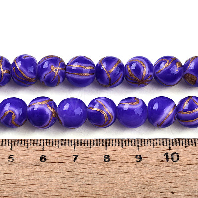 Baking Paint Glass Beads X1-DGLA-N010-10mm-06-1