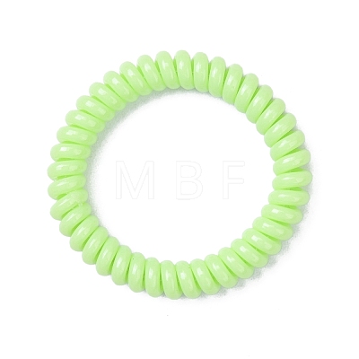 Plastic Telephone Cord Elastic Hair Ties OHAR-Q044-21-1