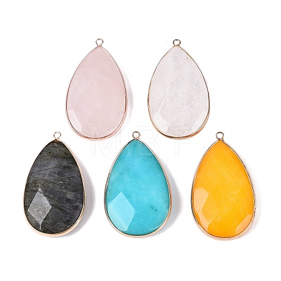Natural & Synthetic Mixed Stone Big Pendants G-Q606-36KCG-1