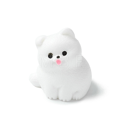 Resin Dog Figurines Ornament DJEW-E014-02D-1