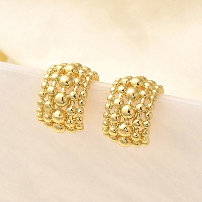 Rack Plating Brass Cuff Earring KK-B077-35G-1