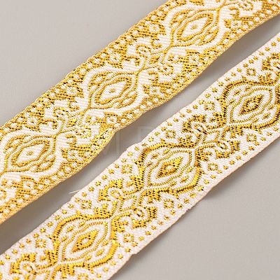 Ethnic style Embroidery Polyester Ribbons OCOR-WH0077-28C-1