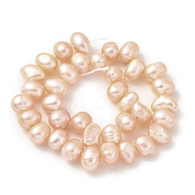 Natural Cultured Freshwater Pearl Beads Strands PEAR-A006-25A-1