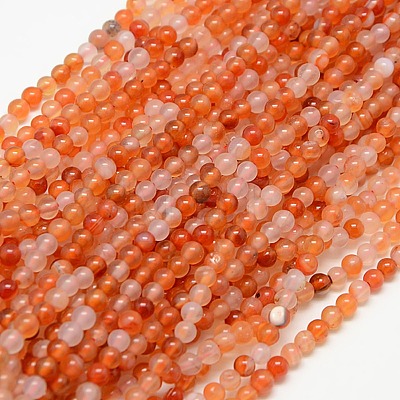 Natural Carnelian Beads Strands G-N0006-4mm-17-1