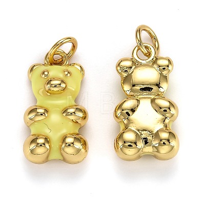 Real 18K Gold Plated Brass Pendants KK-L206-001A-G-1