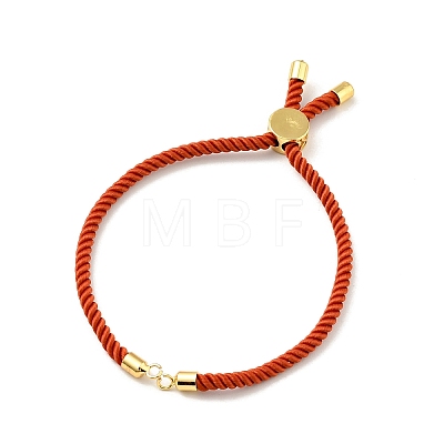 Half Finished Twisted Milan Rope Slider Bracelets FIND-G032-01G-23-1