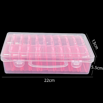 20 Slots Plastic Craft Organizer Case PW-WG35538-02-1