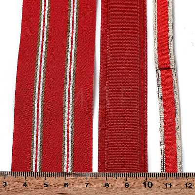 9 Yards 3 Styles Polyester Ribbon SRIB-C002-04A-1