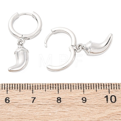 Chili Brass Hoop Earrings EJEW-Q015-17P-1