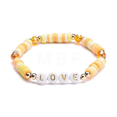 Love Stretch Bracelets Set BJEW-JB07155-03-1