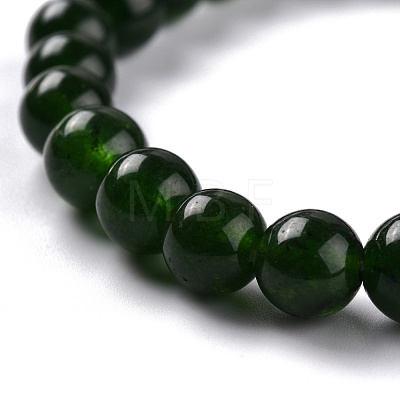Dyed Natural Jade Beads Stretch Bracelets BJEW-J183-B-20-1