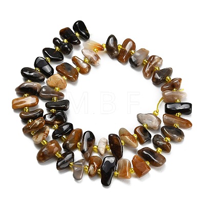 Natural Black African Opal  Beads Strands G-Z124-B01-01-1