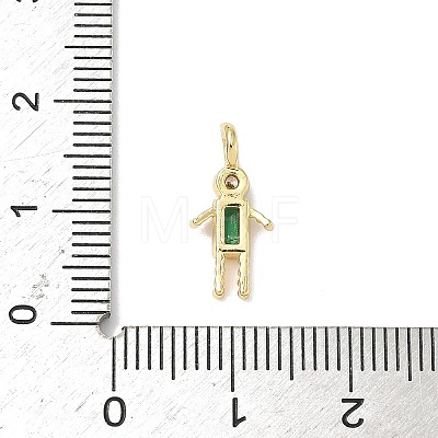 Brass Micro Pave Cubic Zirconia Pendants ZIRC-I356-17G-A09-1