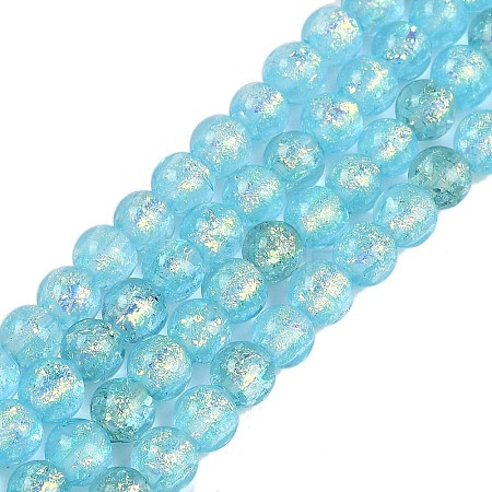 Handmade Foil Lampwork Beads Strands FOIL-K003-06A-07-1