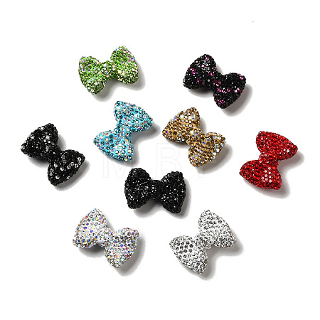 Polymer Clay Rhinestone Beads RGLA-D050-03-1