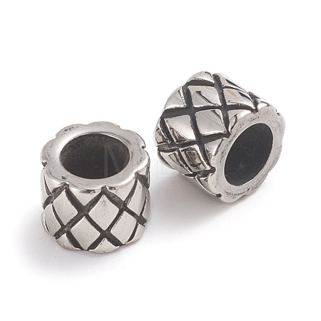 304 Stainless Steel Beads STAS-F237-17AS-1