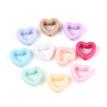 Opaque Acrylic Beads X-OACR-N150-02-1