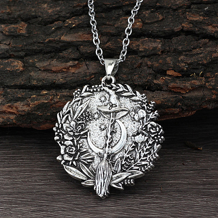 Tibetan Style Zinc Alloy Pendant Necklaces for Women FS-WGBD114-01-1