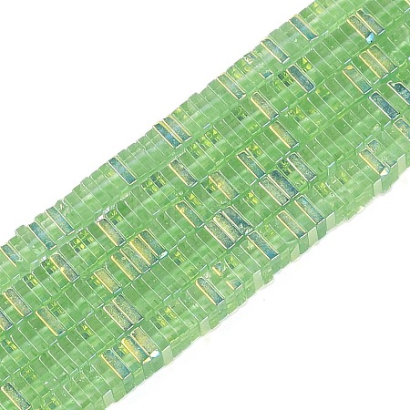 Electroplate Glass Beads Strands GLAA-B023-01A-10-1