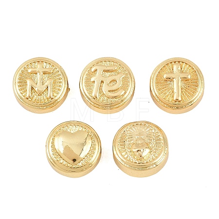 Religion Brass Beads KK-C170-29G-1