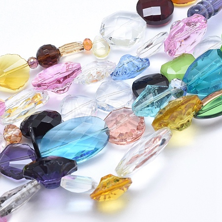 Glass Beads Strands GLAA-F081-12-1
