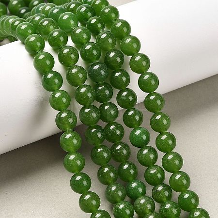 Natural TaiWan Jade Bead Strands G-F342-03-8mm-1