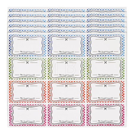 1Bag Paper Self-Adhesive Stickers DIY-TA0015-68-1