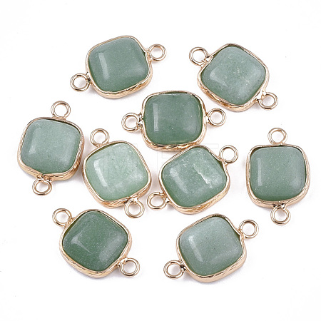 Natural Green Aventurine Links connectors G-S344-69C-1