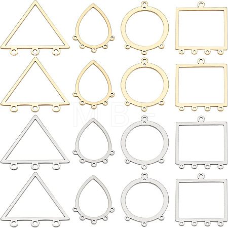 32Pcs 8 Style 304 Stainless Steel Chandelier Components Links STAS-UN0022-94-1