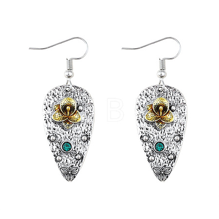 Alloy & Rhinestone Dangle Earrings FS-WGD70E2-01-1