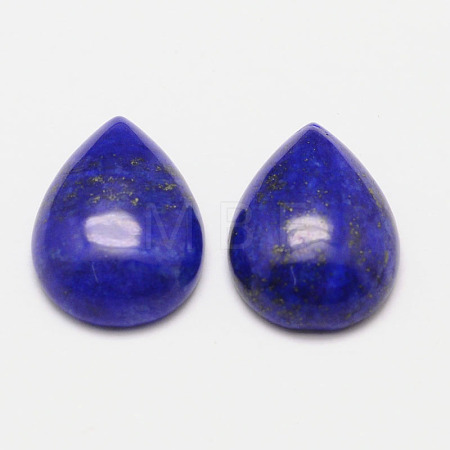 Dyed Teardrop Natural Lapis Lazuli Cabochons G-K026-02-1
