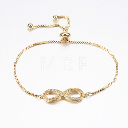 Adjustable Brass Bolo Bracelets BJEW-P200-05G-1