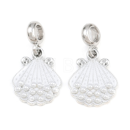 Alloy Enamel European Dangle Charms AL-CBAC2D3-03P-01-1