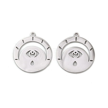 201 Stainless Steel Pendants STAS-U052-02B-P-1