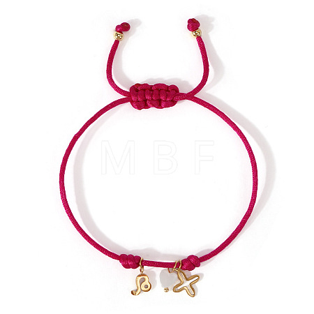 304 Stainless Steel & Brass & Natural Shell Charm Bracelets HP8667-8-1