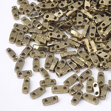 Electroplate Opaque Glass Seed Beads SEED-S023-20A-02-1