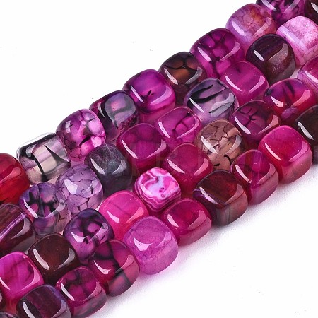 Natural Dragon Veins Agate Beads Strands G-S359-229E-1