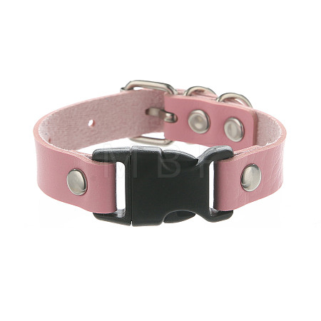 Imitation Leather & Alloy & Plastic Bracelets for Men Women FS-WG10CE2-04-1