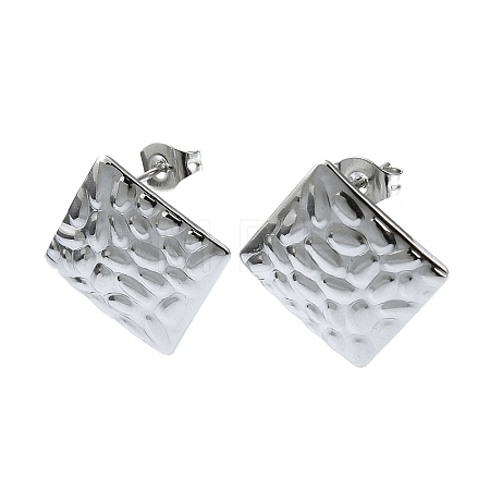 Tarnish Resistant 201 Stainless Steel Stud Earrings EJEW-K270-16P-1