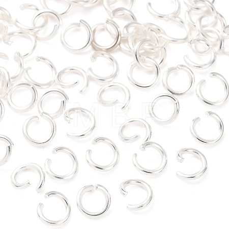 Brass Open Jump Rings KK-G604-08S-15-1