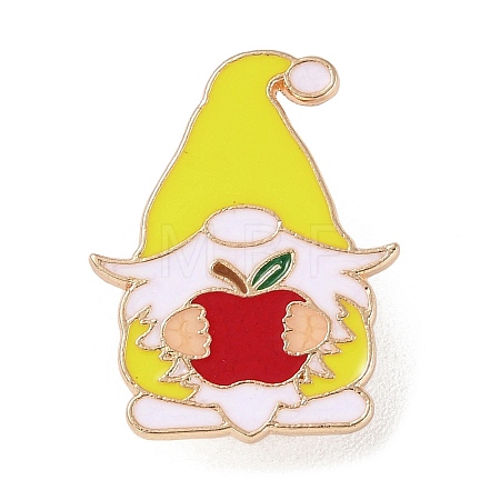 Teacher's Day Theme Rack Plating Light Gold Alloy Brooches JEWB-Z016-01KCG-07-1