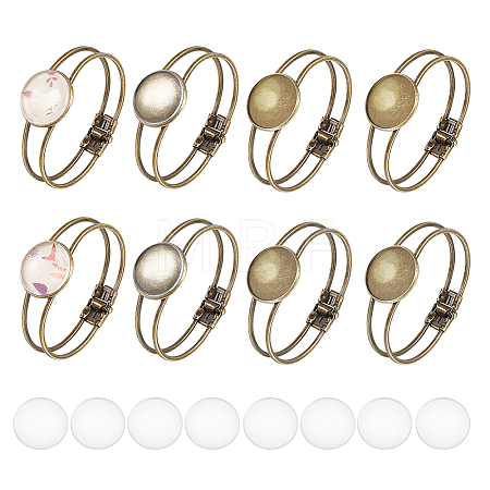 DIY Blank Dome Bangle Making Kit DIY-NB0008-11-1