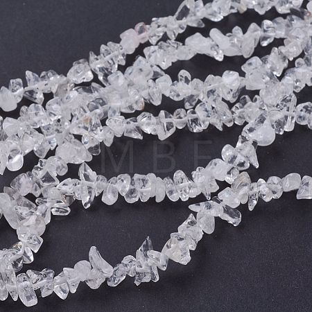 Quartz Crystal Chips Beads Strands X-G-D283-3x5-2-1
