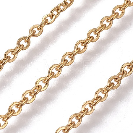 PVD Vacuum Plating 304 Stainless Steel Cable Chains CHS-E018-10G-1