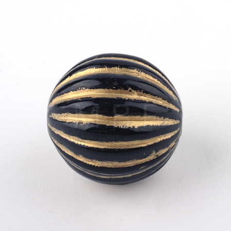 Round Plating Acrylic Beads PACR-Q102-143B-1