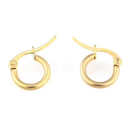 Ion Plating(IP) 304 Stainless Steel Hoop Earrings EJEW-F105-36G-1