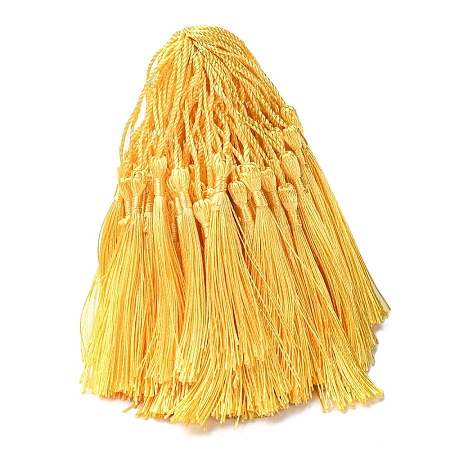 80Pcs Polyester Tassel Decorations DIY-YW0016-25G-1