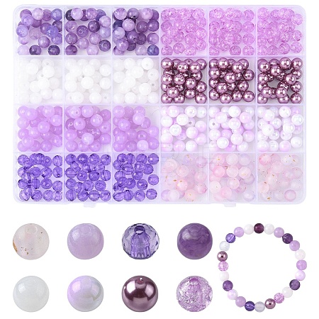 480Pcs 8 Styles Mixed Styles Acrylic Beads OACR-YW0002-68A-1